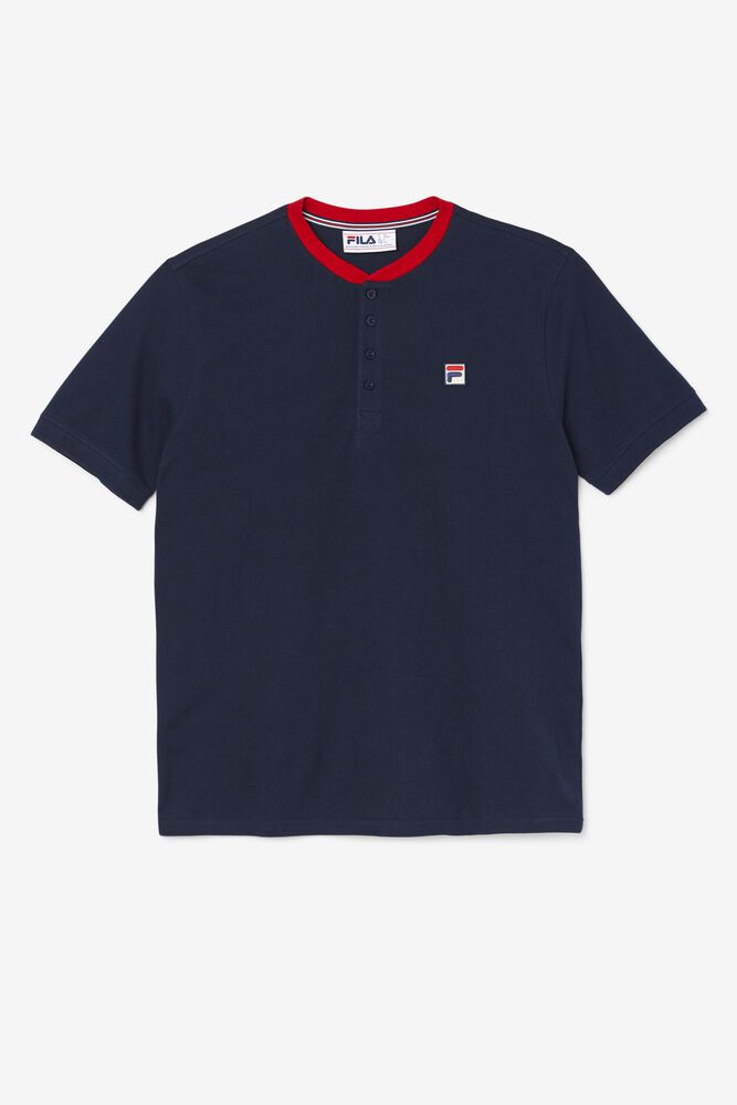 Tricou Fila Barbati Bleumarin Ralph Henley JHTS-18352